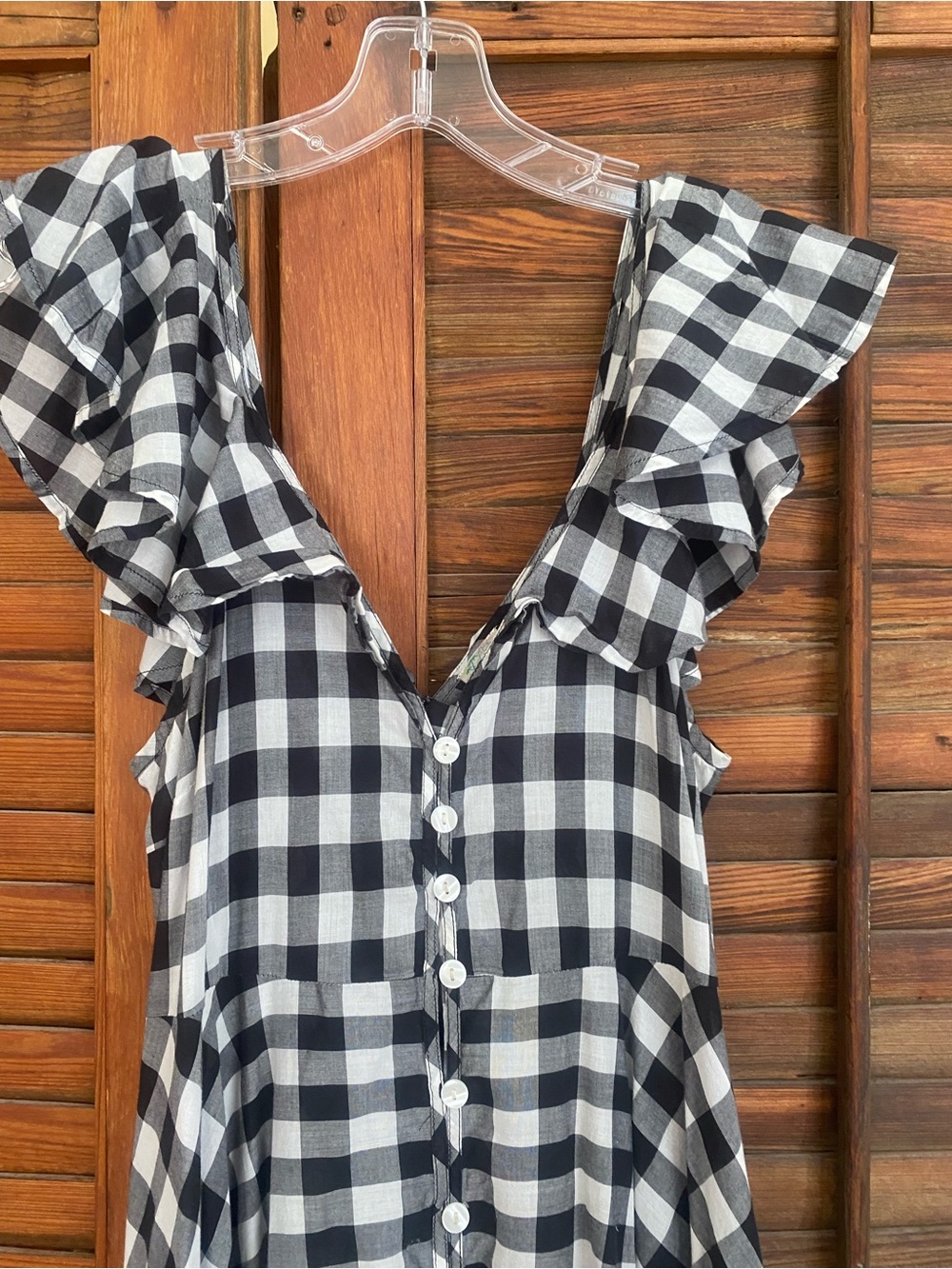 J.Crew Cotton Lawn Gingham Maxi S - Picture 3 of 4